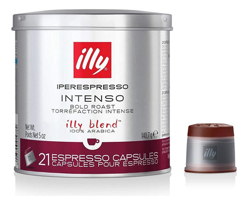 Iperespresso Cápsulas Café Oscuro Tostado, 5 Onzas, 21 Unida