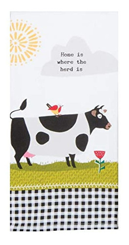 Kay Dee Designs Farm Charm Cow Dp Terry Trapo De Cocina, 16