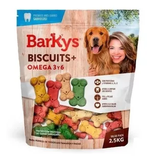 Galletas Para Perro Barkys Biscuits Omega 3y6 De 2.5 Kilos
