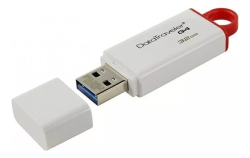 Pendrive Kingston Datatraveler G4 Dtig4 32gb 3.0 Blanco