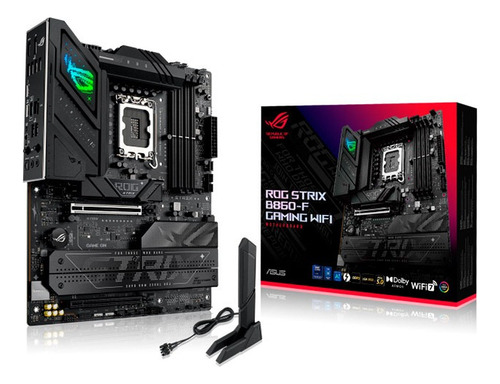 Placa madre de computadora Asus ROG Strix B860-F GAMING WIFI SERIE 2 para pc color negro