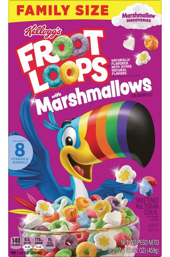 Cereal Kellogg's Importados Varios Sabores Froot Loops Marshmallows