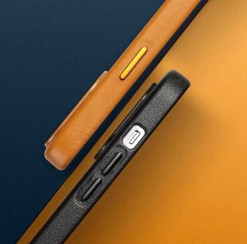 Imagen 4 de 6 de Funda De Cuero Magsafe Para iPhone 13 Pro Max