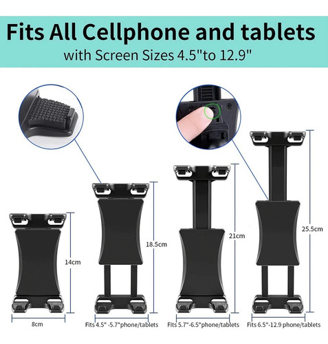 Soporte De Tablet Atril Tripode Cabecera Bicicleta Moto