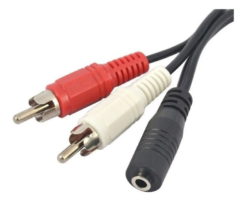 Adaptador Convertidos De Estéreo 3.5mm Hembra A 2 Rca Macho