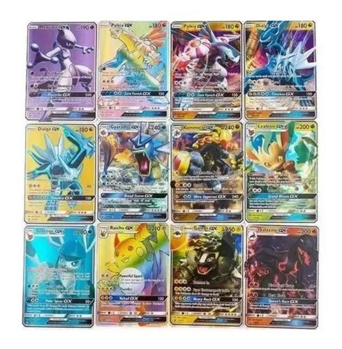 Lote 50 cartas pokemon gx(inglês) - grátis adesivos E carta