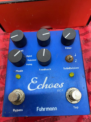 Pedal Fuhrmann Echoes Ec01 - Delay Com Tap - Usado (Usado)