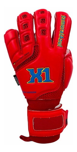 Imagen 4 de 6 de Guantes De Futbol X1 Samurai Azul Pro