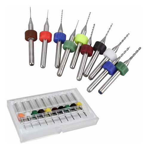 10pzs Kit Brocas 0.3-1.2mm Pcb Mototol Router Cnc