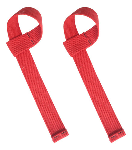 Tala Straps 100% Algodão. P/ Musculação Academia Funcional Cor Vermelho