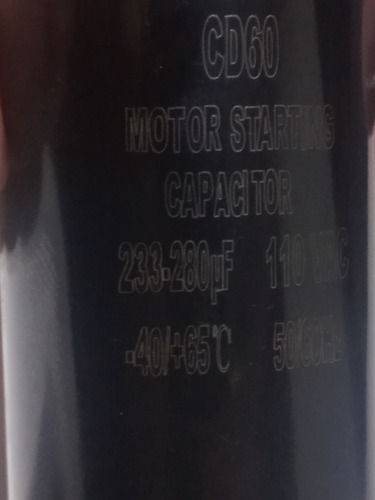 Capacitor 233-280 Uf 110v 