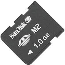 Cartão Memory Stick Micro M2 1gb-sandisk M2-sdmsm-2024-s11m