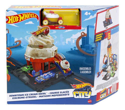 Hot Wheels City Pista Lugares Favoritos Heladería