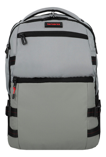 Mochila Samsonite Reformation Meriton Chalk Grey Gris Liso