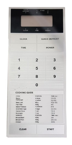 Frente De Microondas 2844 Md101 Ranser R768 Teclado Membrana