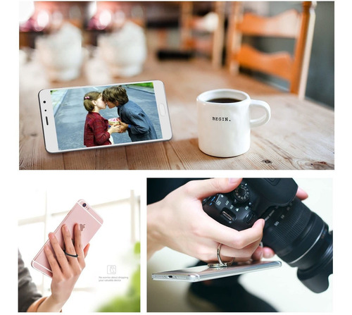 Imagen 6 de 6 de Icheckey Mirror Series Multifunctional Cell Phone Ring Stand