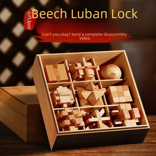 Puzle De Madera Kongming Lock Luban Lock 1