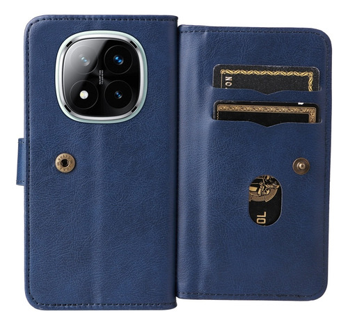 Funda Tipo Billetera Multifuncional Para Redmi Note 14 Pro+