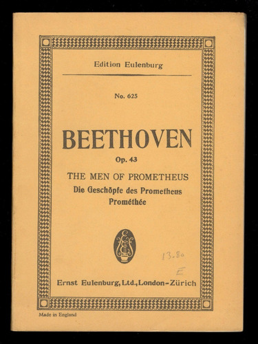 Partitura Beethoven - Op. 43 - Die Geschöpfe Des Prometheus