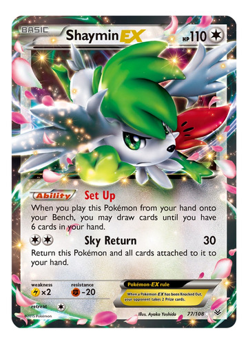 Cartas Pokemon Shaymin Ex Word Champ Roaring Skies Ros