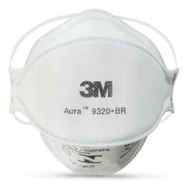 Máscara Respirador 3m Aura 9320+br Pff2 Único