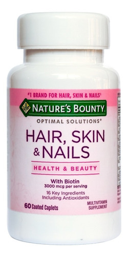 Natures Bounty Hair Skin Nails Nutrientes Piel Cabello X60c