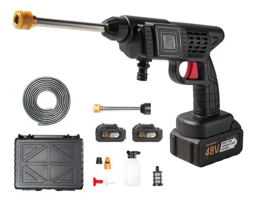 Lavadora A Jato De Alta Pressão Sem Fio Portátil Recarregável Mot...