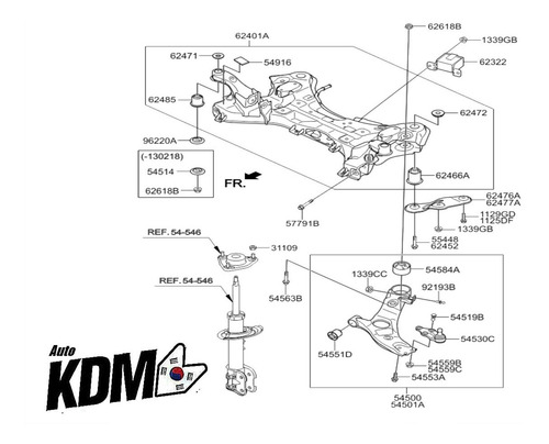 Imagem 2 de 2 de Pivo Bandeja Inferior Kia Sorento 2.4 16v 2014/