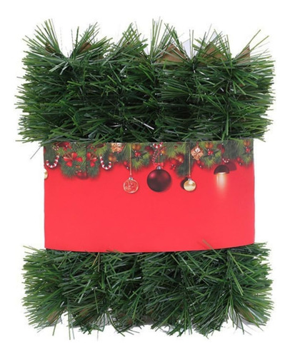 Guirnalda Decorativa De Navidad Pino Artificial 5 Metros