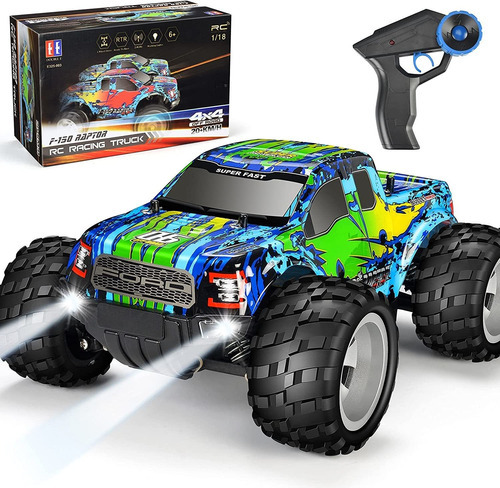 Coche Con Control Remoto Ford Raptor F150, 20 Km/h, 4wd Rc C