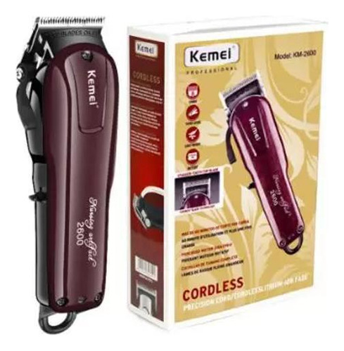 Máquina De Corte Kemei Km2600 Bivolt S/fio Melhor Preço
