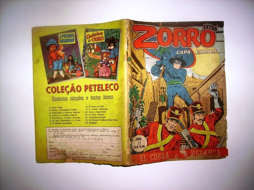 Gibi Zorro Capa E Espada 35 - Capa Desgastada Ebal