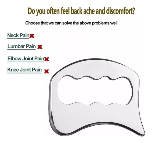Para Herramientas Deportivas De Masaje Gua Sha Acero Inox