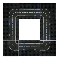 Comprar Set Pista De Carros Carretera Compatible Con Lego Duplo