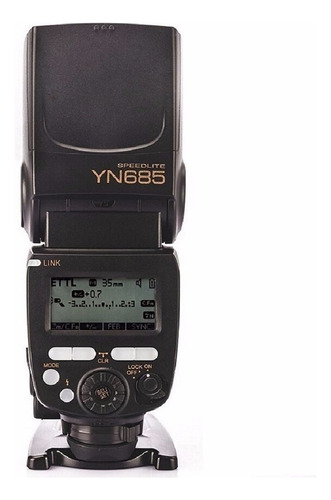 Flash de câmera Yongnuo YN685 Ttl cor preto