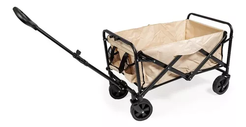 Carrito Plegable Mesa Camping Playa Ruedas Reforzadas 2en1