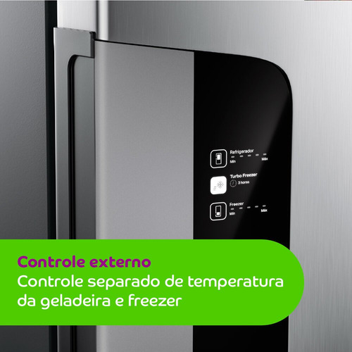 Geladeira Refrigerador Consul Frost Free Inverse Cre44bk