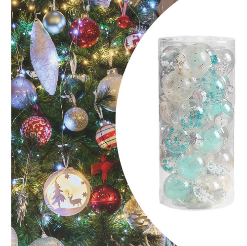 24 Piezas De Adornos De Bolas De Navidad, Adornos