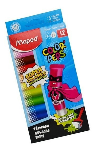 Temperas Color Peps Colores Brillantes X12  Maped