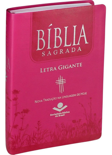 Bíblia Sagrada Letra Gigante Ntlh Luxo Pink Editora Sbb