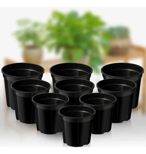 100 Piezas Macetas De Plástico Para Vivero De Plantas Reutil