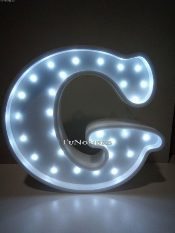 Imagen 9 de 10 de Nombres Iluminados Letras 25 Cm Polyfan + Nro De 25 Cm Luces