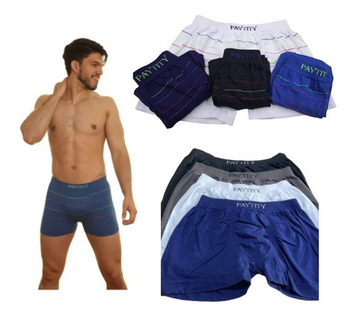 Boxer Algodon Con Lycra  Sin Costura Talle Especial