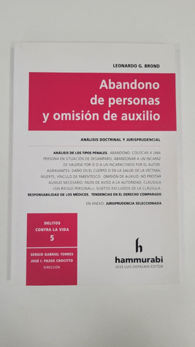 Abandono De Personas Y Omisión De Auxilio