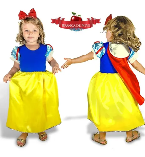 Fantasia branca de hotsell neve infantil disney