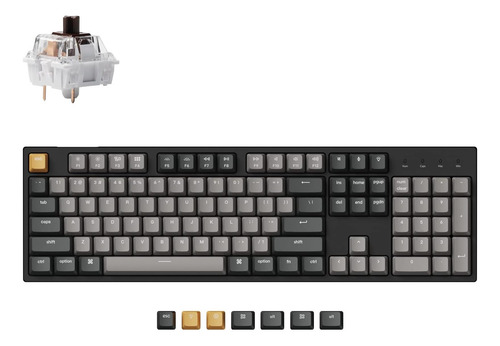 Keychron C2 Pro Wired Custom Mecomanical Tweles Tamanho Layo