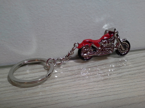 Chaveiro Harley Davidson Metal Presente Moto Clube Vermelho