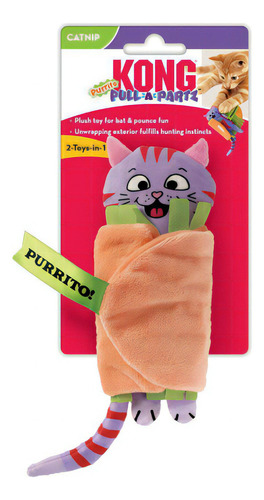 Juguete para gatos Pull-a-Partz Purrito Catnip de Kong Cat