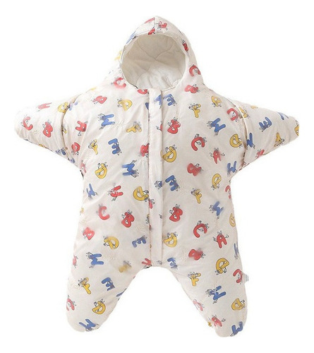 Para Saco De Dormir Bebé Estrellita Cobija Algodón Y Lana
