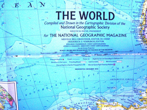 Mapa National Geographic Planisferio Mundo Universal World 